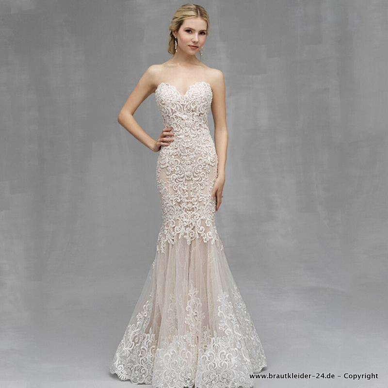 Meerjungfrau Brautkleid Mia Schulterfrei mit Tüll Rock und&nbsp;Spitze