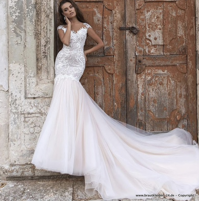 Sexy Meerjungfrau Brautkleid Darya mit Tüll&nbsp;Rock