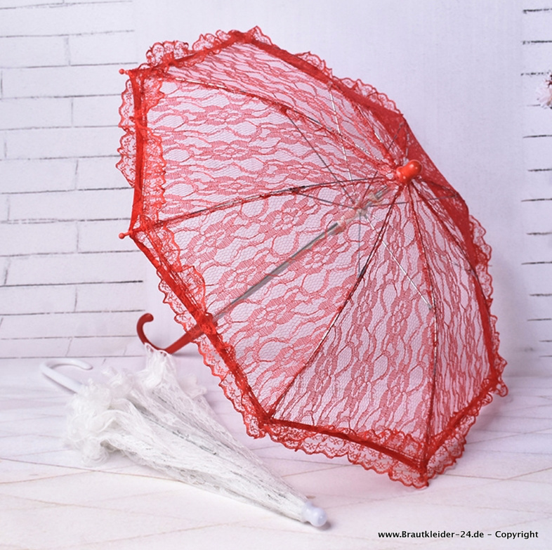 Brautschirm Franziska mit Rosen in&nbsp;Rot