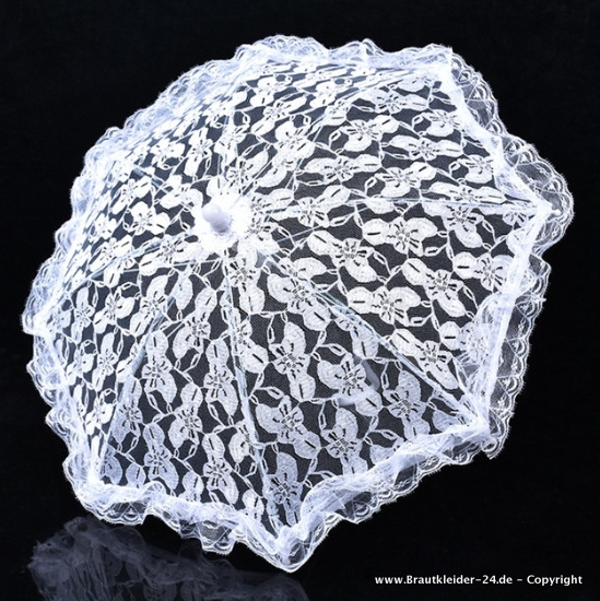 Brautschirm Frieda mit Spitze in&nbsp;Weiß