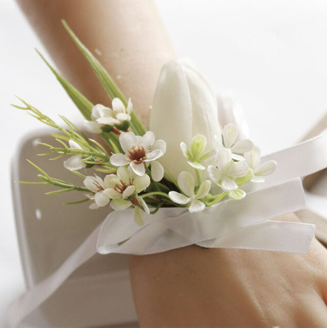 Blumenarmband Angelika Weiß&nbsp;Elegant