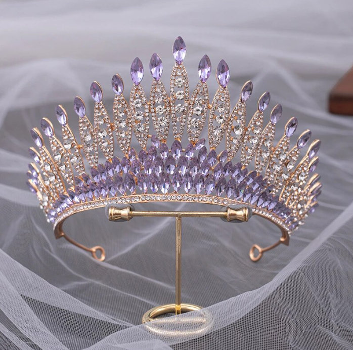 Luxus Multicolor Kristall Braut&nbsp;Tiara