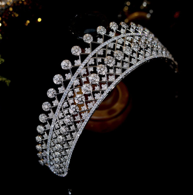Kristall Royal Braut Tiara Diadem&nbsp;Caylee