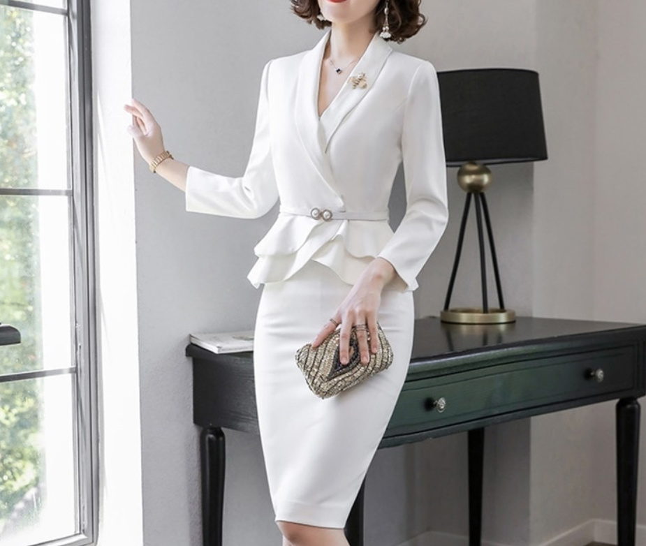 Braut Kostüm Standesamt Outfit&nbsp;Knielang