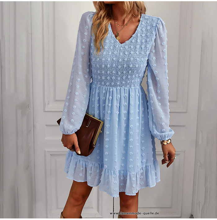 Babydoll Sommerkleid in&nbsp;Hellblau