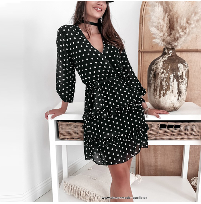 Sexy Damen V-Ausschnitt Vintage&nbsp;Kleid