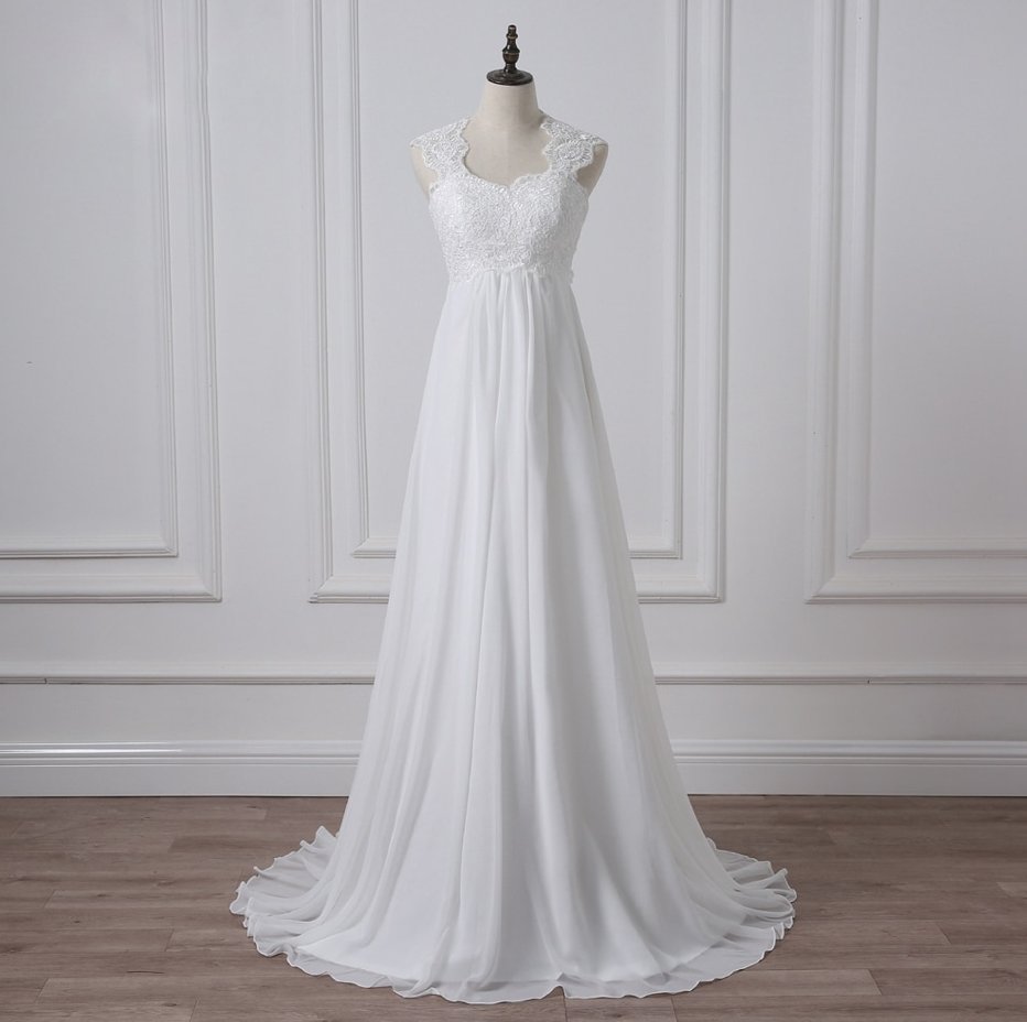 Empire Brautkleid Cassidy mit Träger aus Spitze&nbsp;Lang