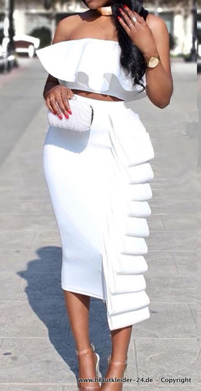 Braut Outfit Standesamtmode Rock mit Shirt im Set&nbsp;Elegant