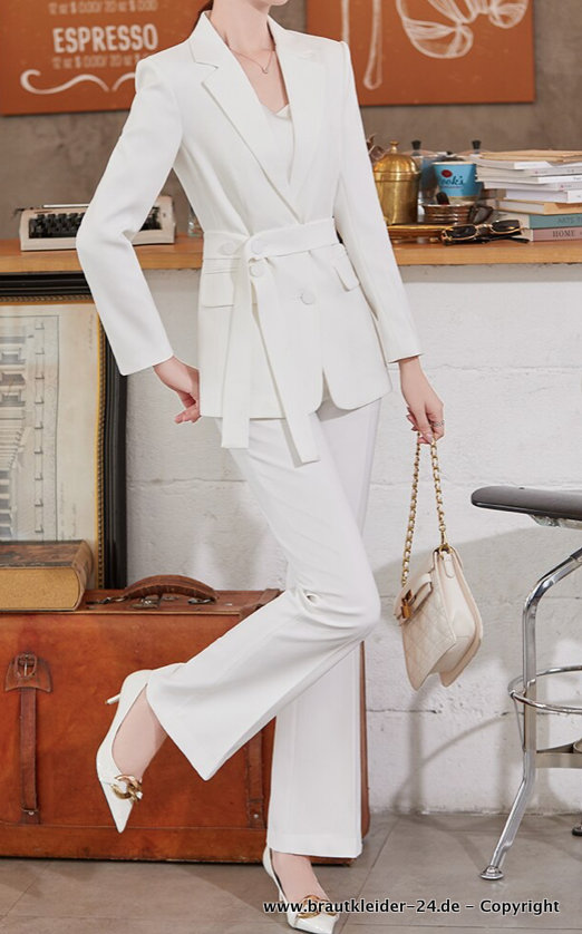 I Linie Hosenanzug für die Braut zum Binden&nbsp;Standesamtmode