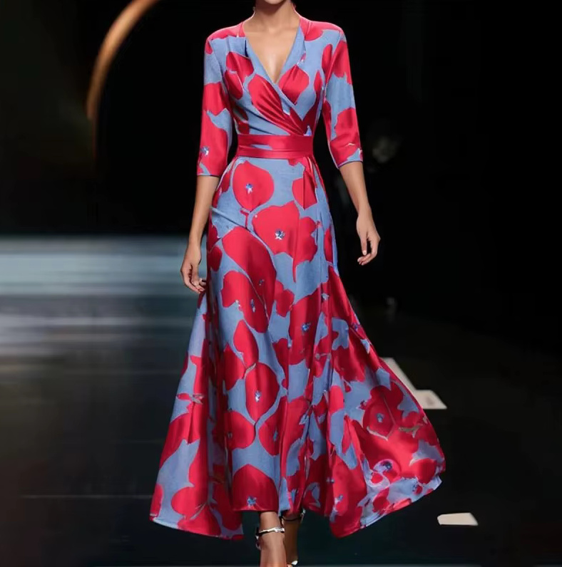 PU Leder Zipper Maxi Kleid 2025 Ärmellos in&nbsp;Rot