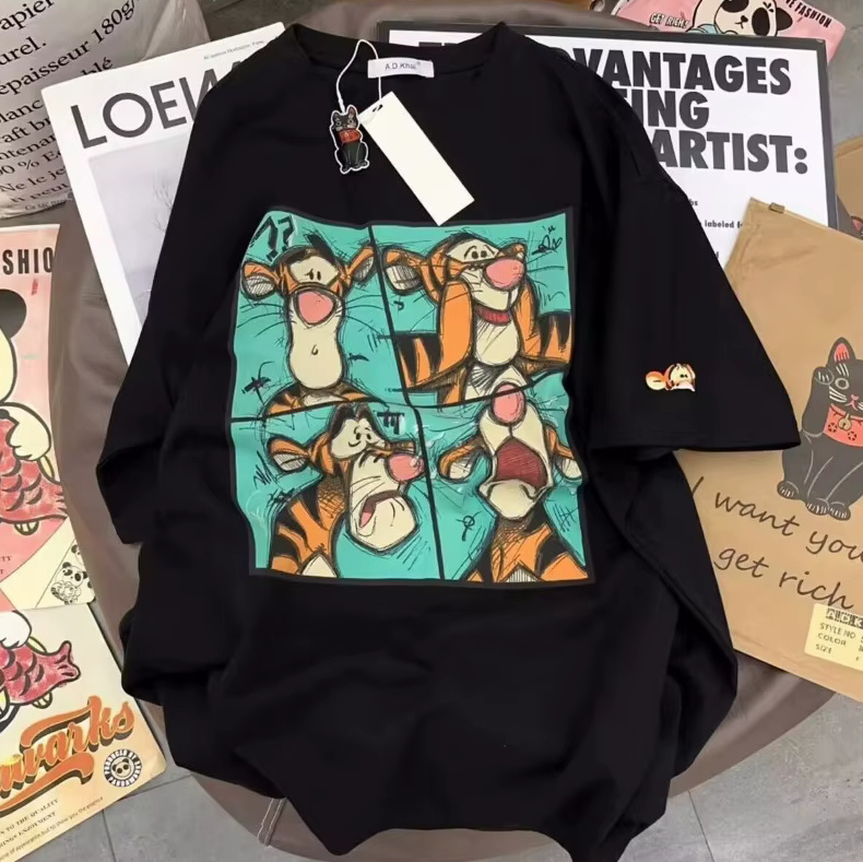 Disney Tigger T Shirt 2025 für Damen&nbsp;Schwarz