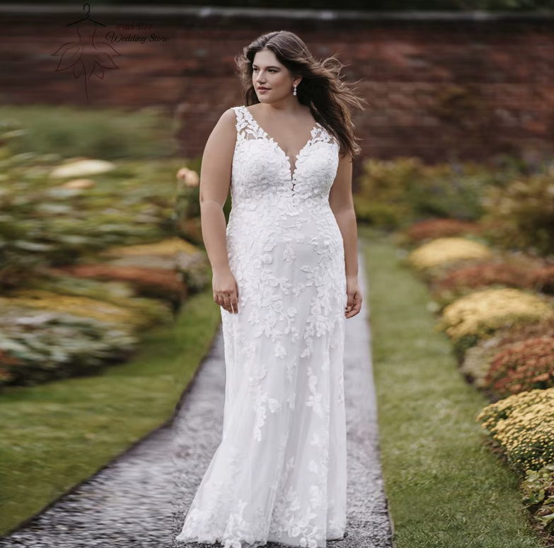 Empire Brautkleid 2025 Dasianera mit Spitze und Rückenausschnitt