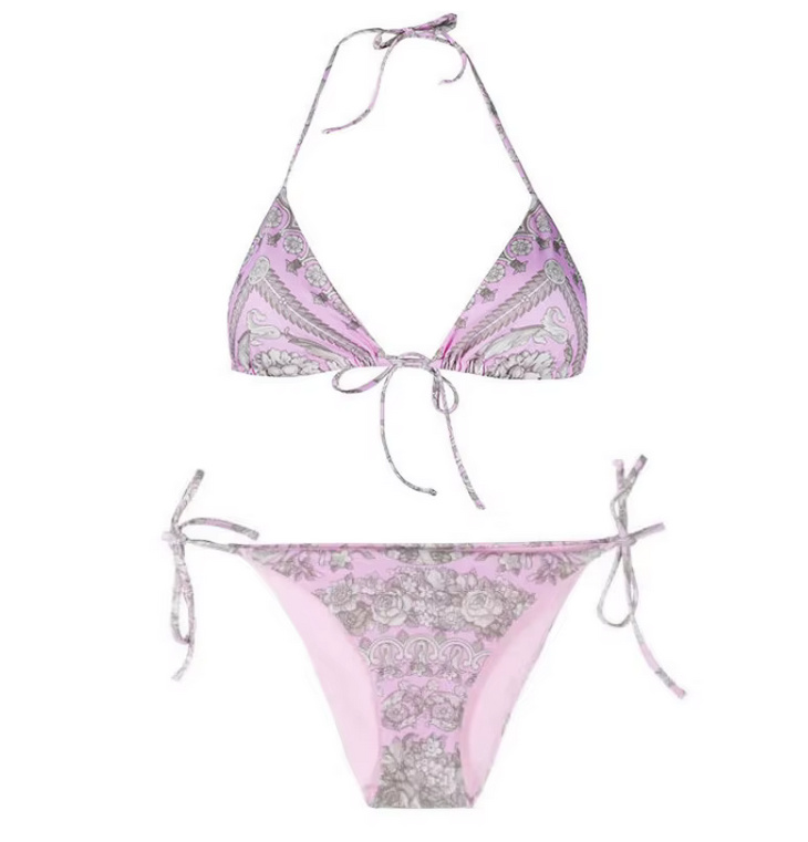 Halterneck Bikini 2025 Tinka Rosa mit&nbsp;Riemchen