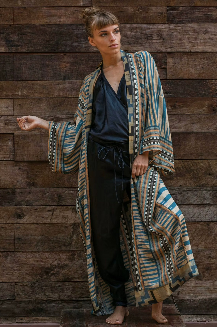 Kimono Style Boho Cover Up Strandkleid 2025 Tonia zum&nbsp;Binden