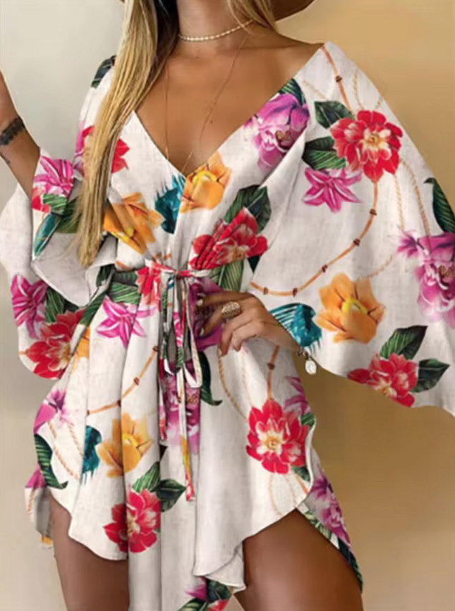 Mini Tunika Sommerkleid 2025 Andrina mit V&nbsp;Ausschnitt