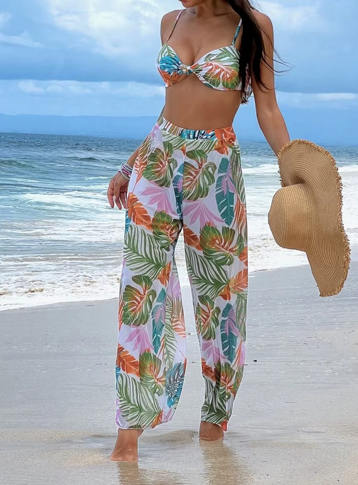 Triangle Bikini Set 2025 Taisia Dreiteilig mit Strand Hose im&nbsp;Set