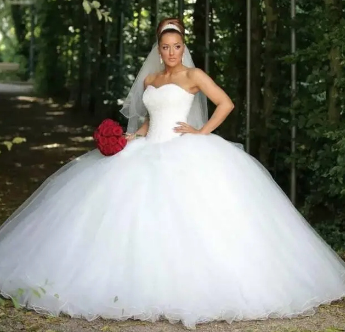 Schulterfreies Prinzessin Ball Linie Brautkleid Annalena mit Tüll und Glitzer&nbsp;Pailletten