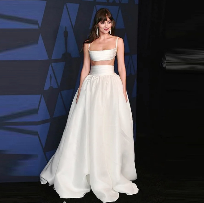 Zweiteiliges Träger Top Brautkleid Aliena mit Satin&nbsp;Rock