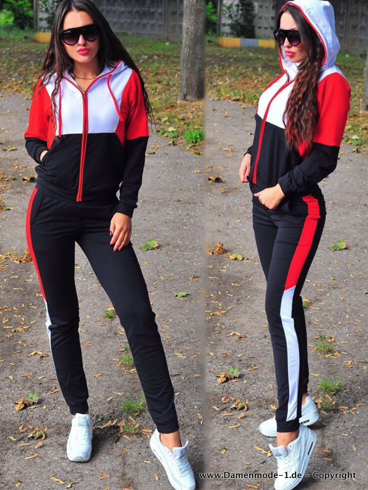 Damen Trainingsanzug Colorblock Freizeitanzug&nbsp;Annina