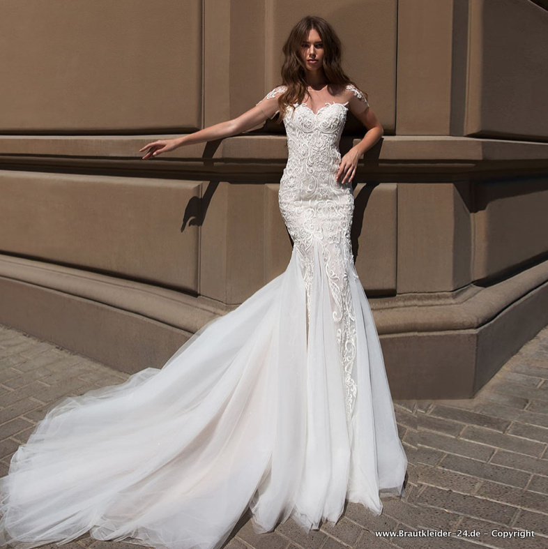 Meerjungfrau Brautkleid Firat mit Schleppe und&nbsp;Spitze