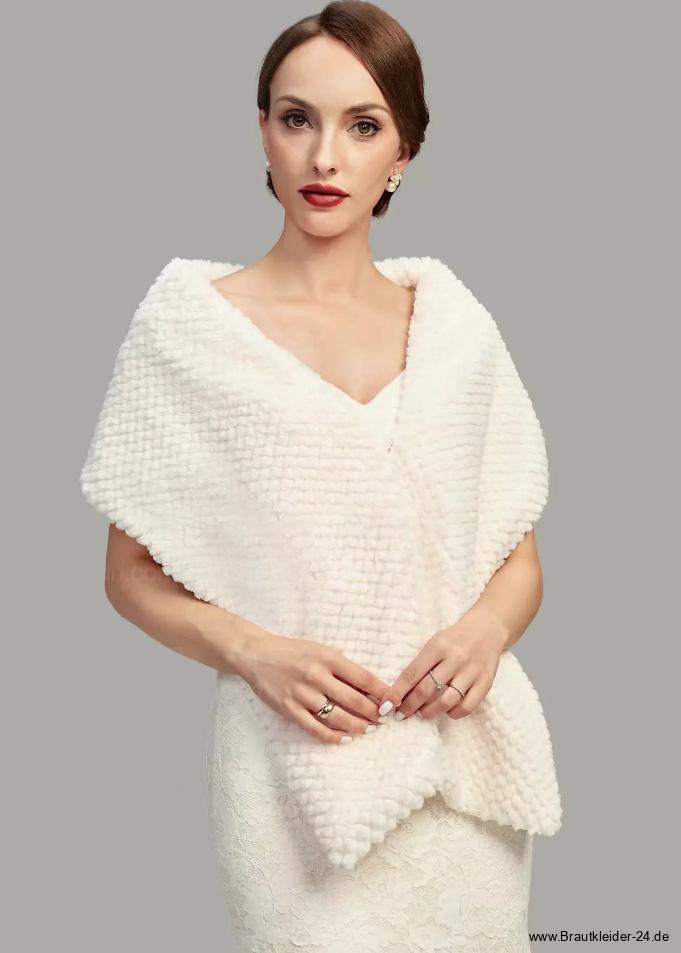Braut Schal Cape in Elfenbein&nbsp;Elegant