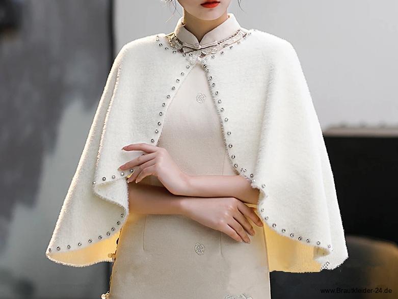 Braut Bolero Cape für die Braut mit Strass&nbsp;Applikationen