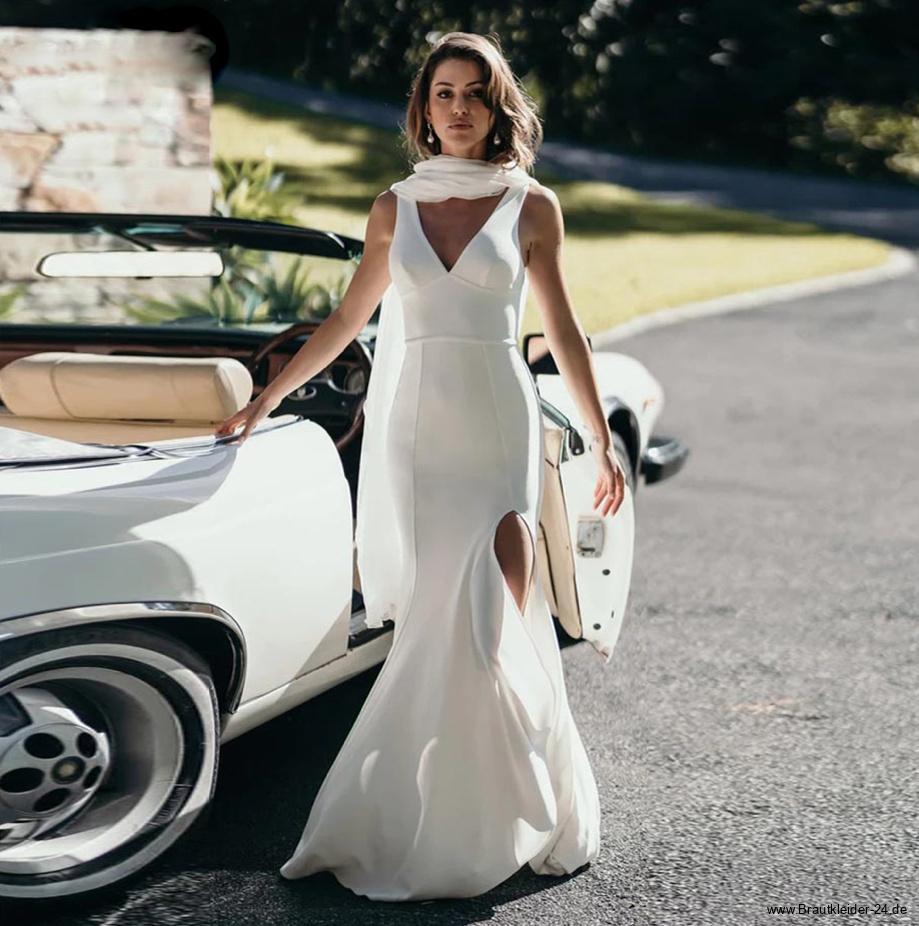 Meerjungfrau Brautkleid Helmina mit Schlitz und Schleppe&nbsp;Elegant