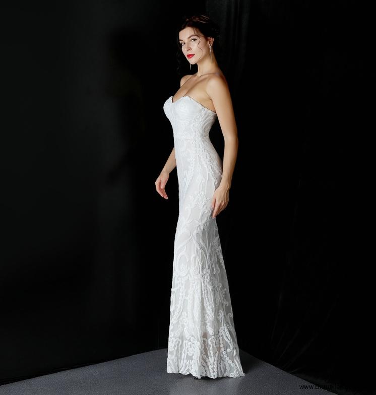 Fit and Flare Brautkleid Havin Schulterfrei mit Spitze&nbsp;Bodenlang