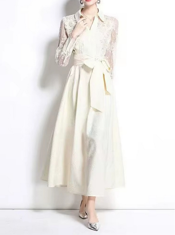 A Linie Langarm Standesamt Brautkleid Guinevere mit Ärmeln aus&nbsp;Spitze