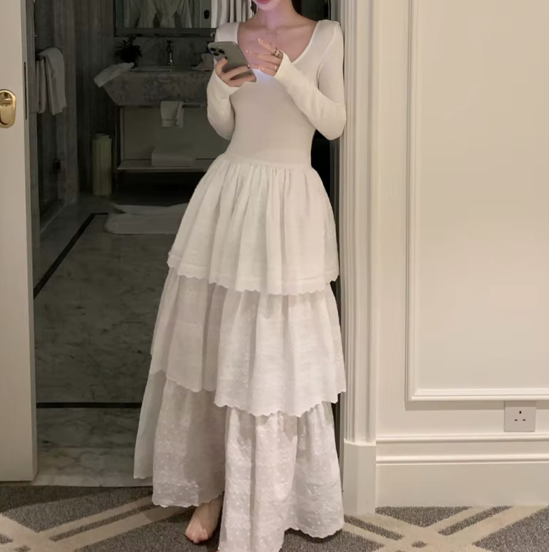 Boho Style Langarm Standesamt Brautkleid&nbsp;Gisela