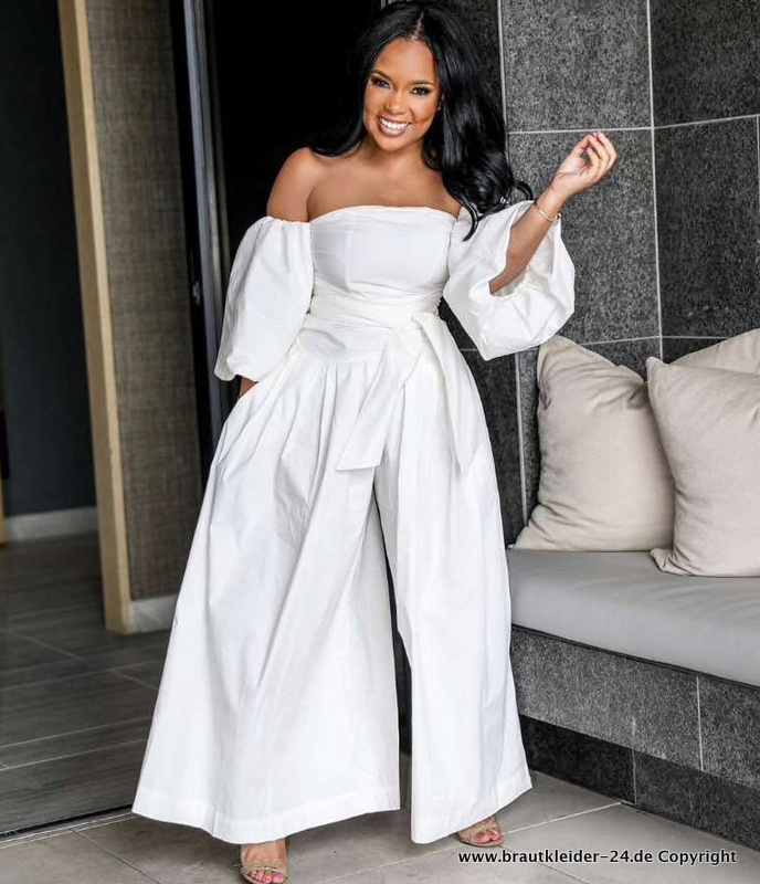 Boho Style Overall Jumpsuit für die Braut&nbsp;Lang