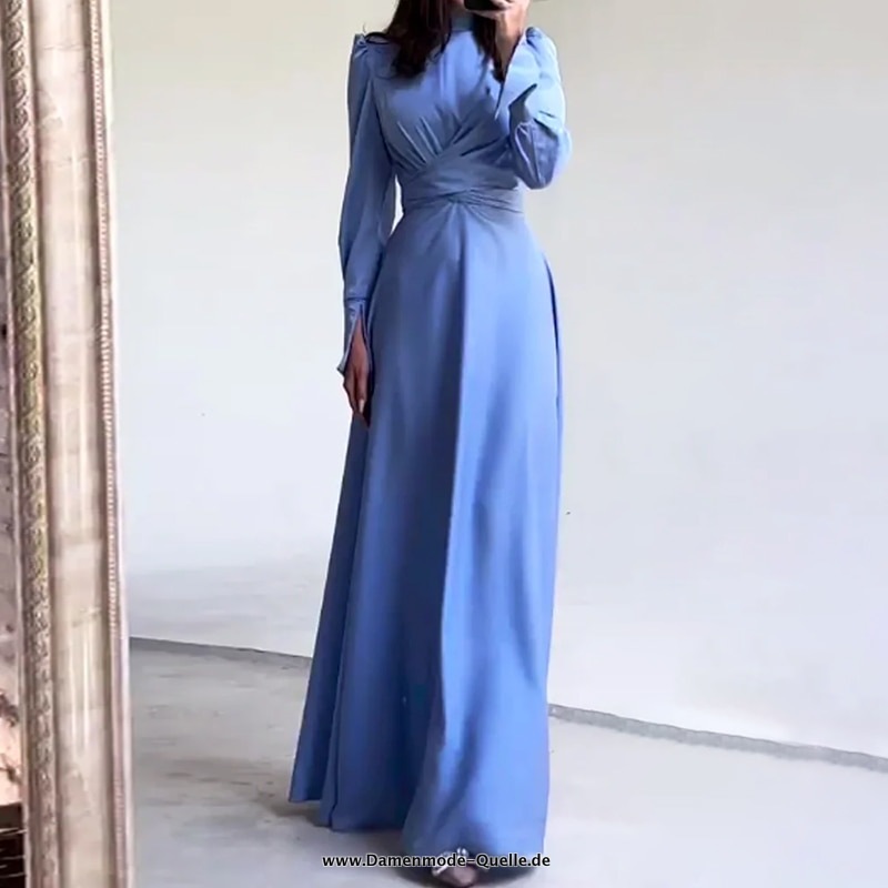 Rundhals Winter Maxikleid&nbsp;Elegant