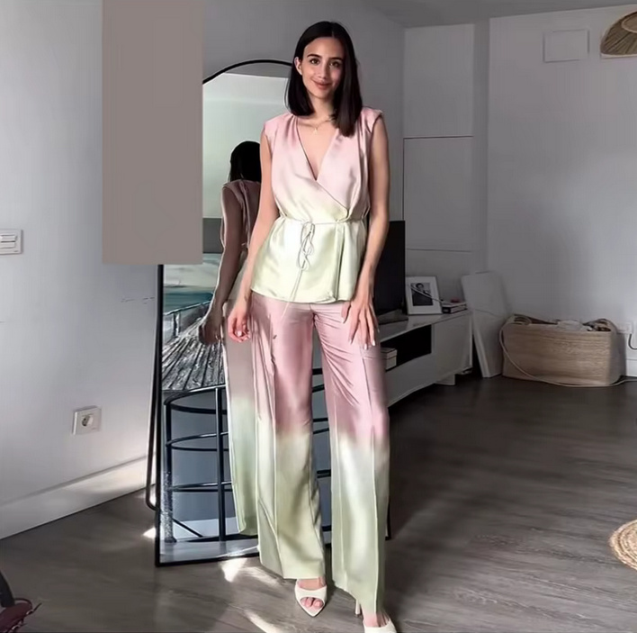 Ärmelloses Ombre Sommer-Set 2025 Elegant und&nbsp;Bequem