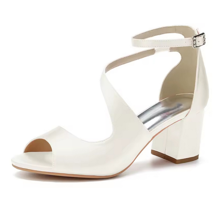 Blockabsatz Peep Toe Brautschuhe&nbsp;Diandra