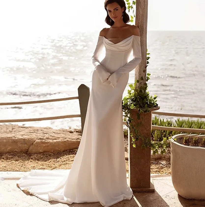 Fit and Flare Clean Chic Brautkleid Hanako mit&nbsp;Schleppe