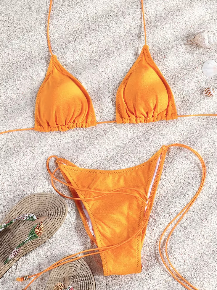 Sexy brasilianischer Bikini in Orange Für selbstbewusste&nbsp;Strandmomente