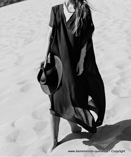Cooles Strand Sommerkleid in Schwarz&nbsp;Beachawear