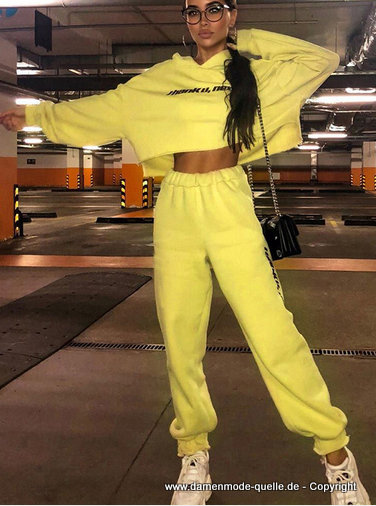 Sport Freizeit Outfit für Damen in&nbsp;Gelb