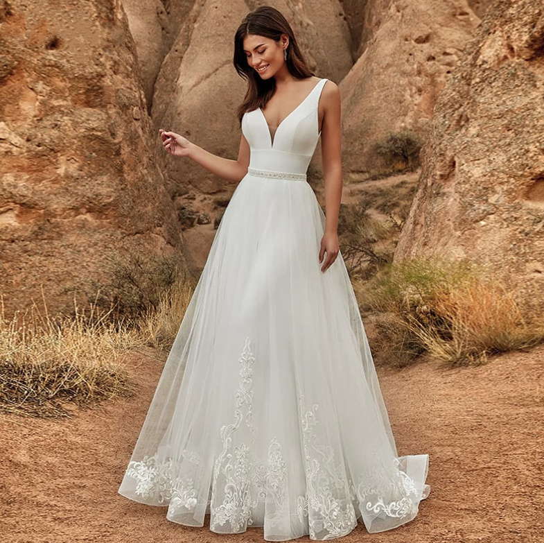 2 in 1 Brautkleid Annica Braut Overall Einteiler mit Abnehmbarem Rock