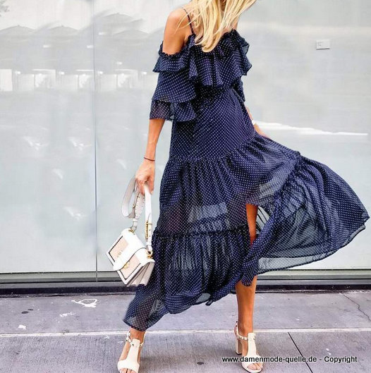 Spaghetti Träger Maxi Chiffon&nbsp;Sommerkleid