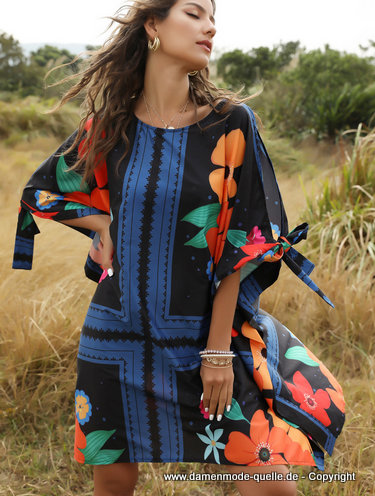 Rundhalsausschnitt Print Sommer&nbsp;Hängerchen