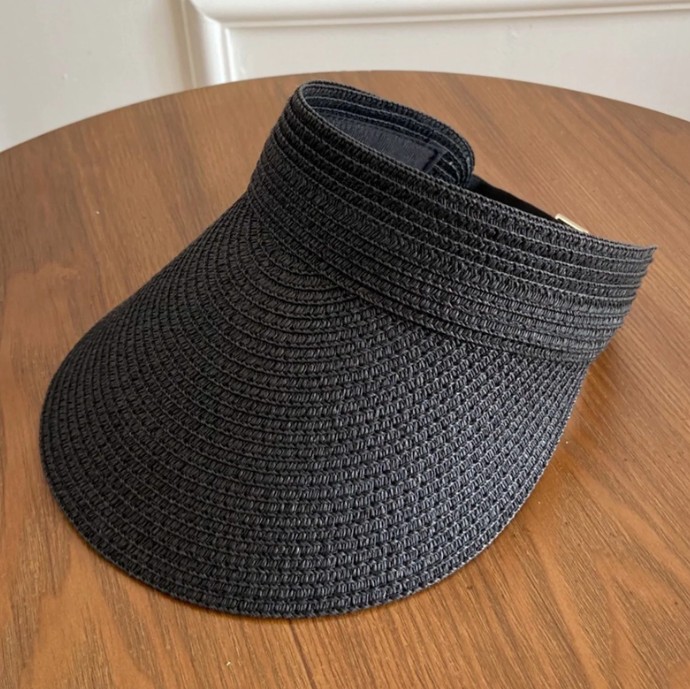 Damen Strand Sommerhut Strohhut Stephanie&nbsp;Schwarz