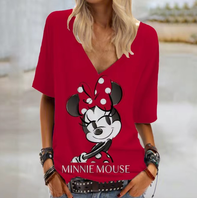 Disney Cartoon Print Damen T-Shirt Edelgard 