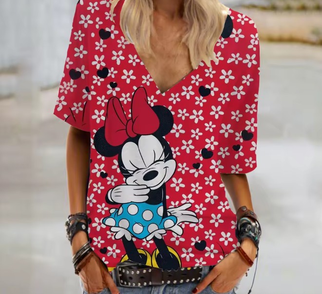 Disney Cartoon Print Damen T-Shirt&nbsp;Elaine