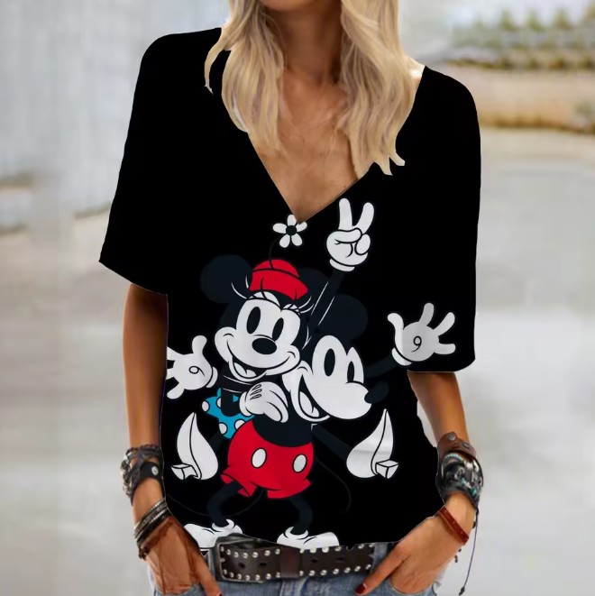 Disney Cartoon Print Damen T-Shirt&nbsp;Ellen