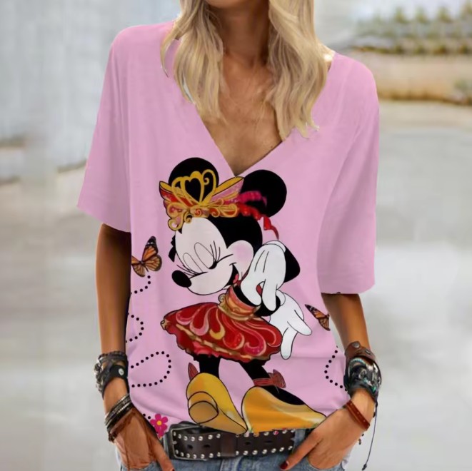 Disney Cartoon Print Damen T-Shirt&nbsp;Enrike