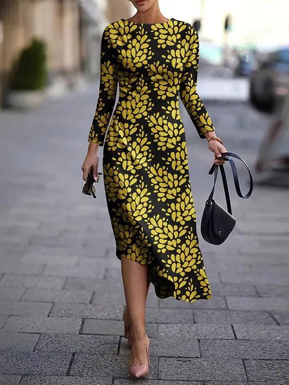 Elegantes Langarm Sommerkleid 2025 Ennie&nbsp;Asymmetrisch