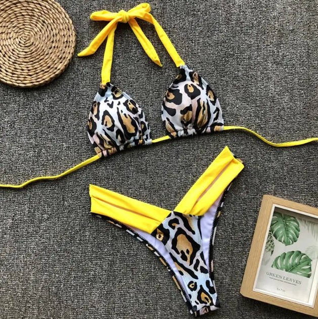 Halterneck Leopard Print Brazilian Bikini 2025 Sam&nbsp;Gelb