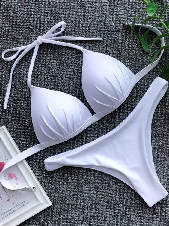 Halterneck Push Up Bikini 2025 Sakura in&nbsp;Weiß