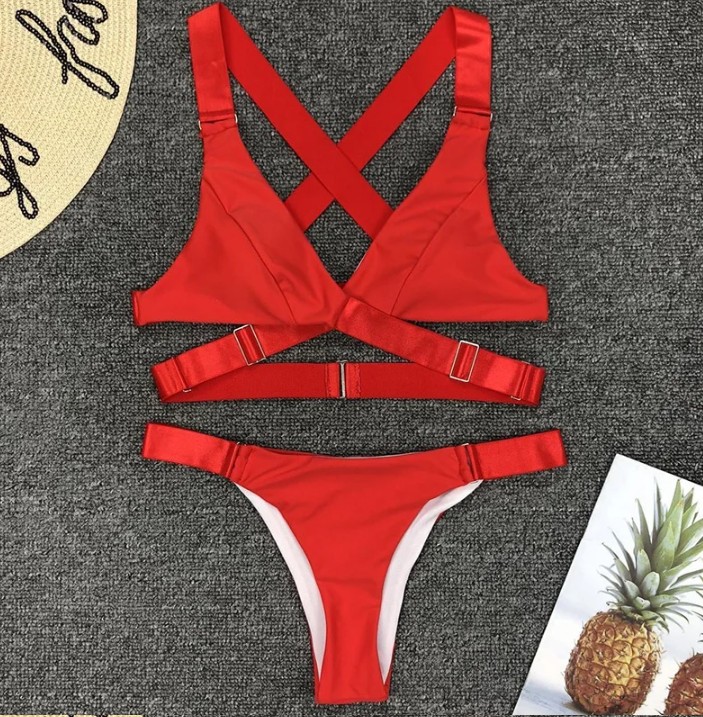 Kreuzträger Samt Bikini 2025 in&nbsp;Rot